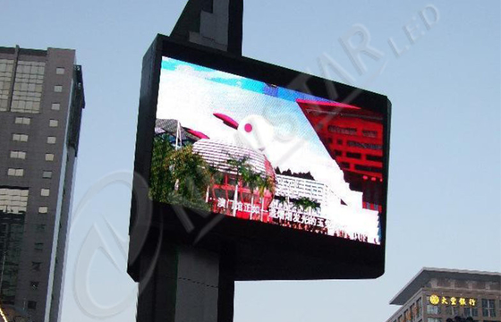 Waterproof  P16mm Outdoor LED Advertising Display Billboard For Build , Airport