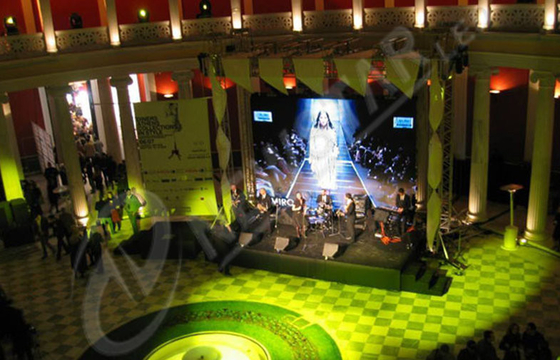 Outdoor P15mm Transparent LED Screen Rental For Stage , High Brightness